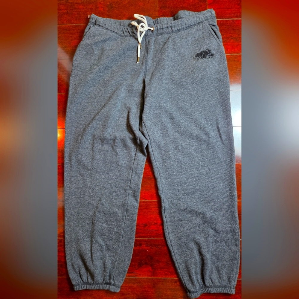 Roots Gray Jogger Sweatpants with Drawstring